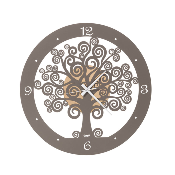 Arti e Mestieri Tree of Life Symbolic Small Wall Clock - Made in Italy