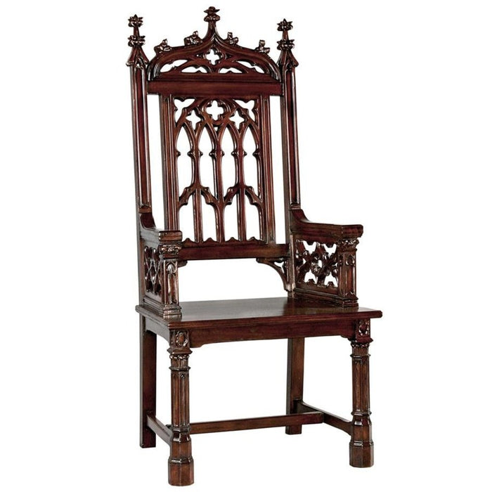 Design Toscano Gothic Tracery Cathedral Chair