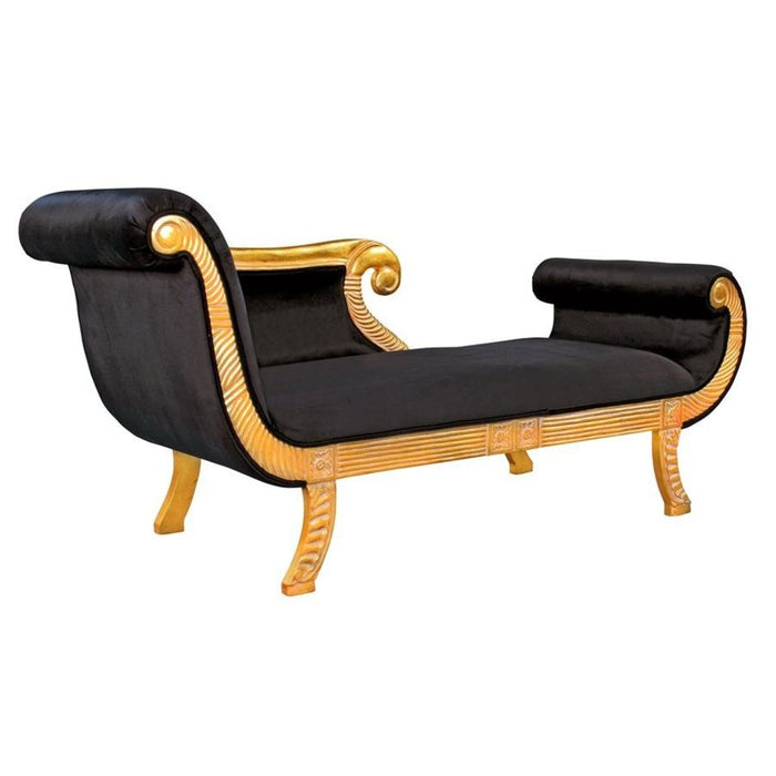 Design Toscano Cleopatra Neoclassical Chaise Sofa