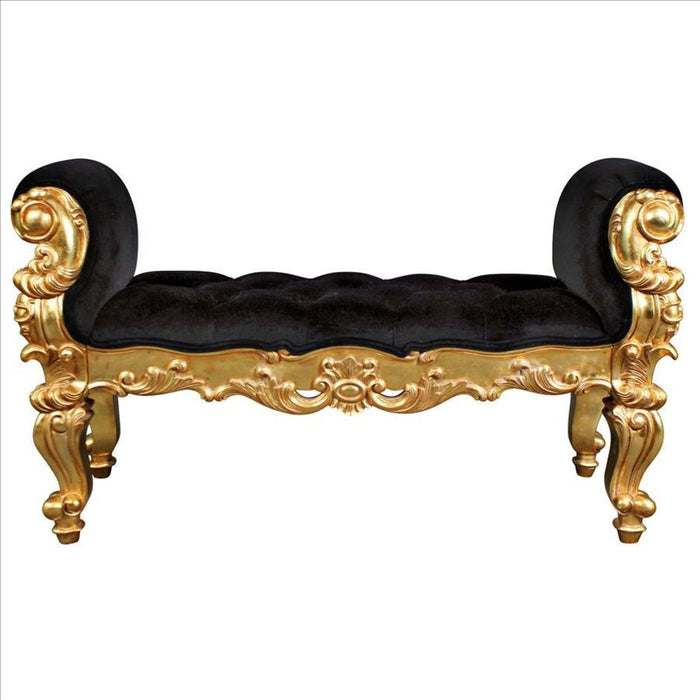 Design Toscano The Arrondissement Tufted Double Rolled Arm Bench