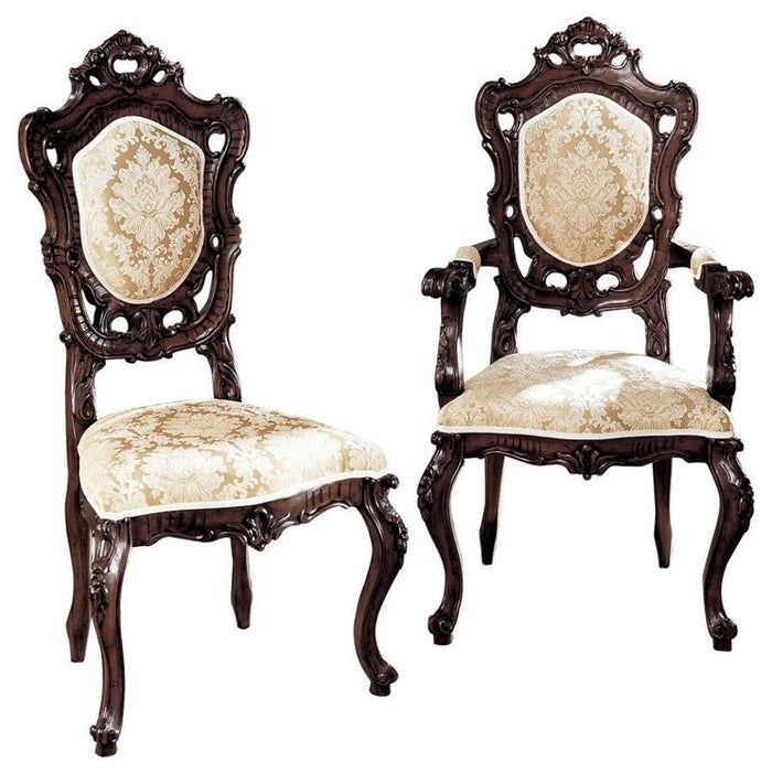 Design Toscano Toulon French Rococo Chairs: Set of Six