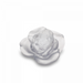 Daum - Crystal Rose Passion Decorative Flower in White - Time for a Clock