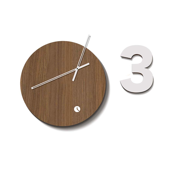 Tothora Globus Three - Contemporary Wall Clock handmade by Josep Vera - Made in Spain - Time for a Clock