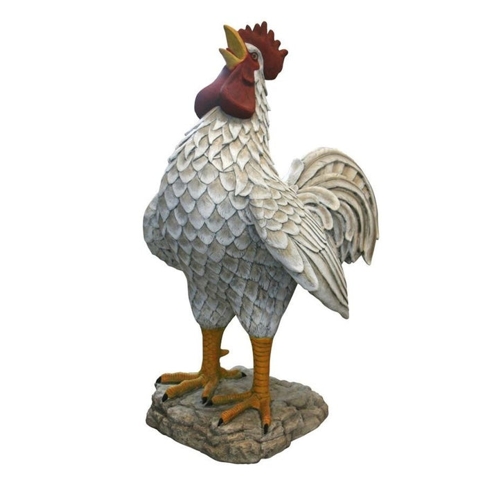 Design Toscano Cock-a-doodle-do, Giant Roadside Rooster Garden Statue