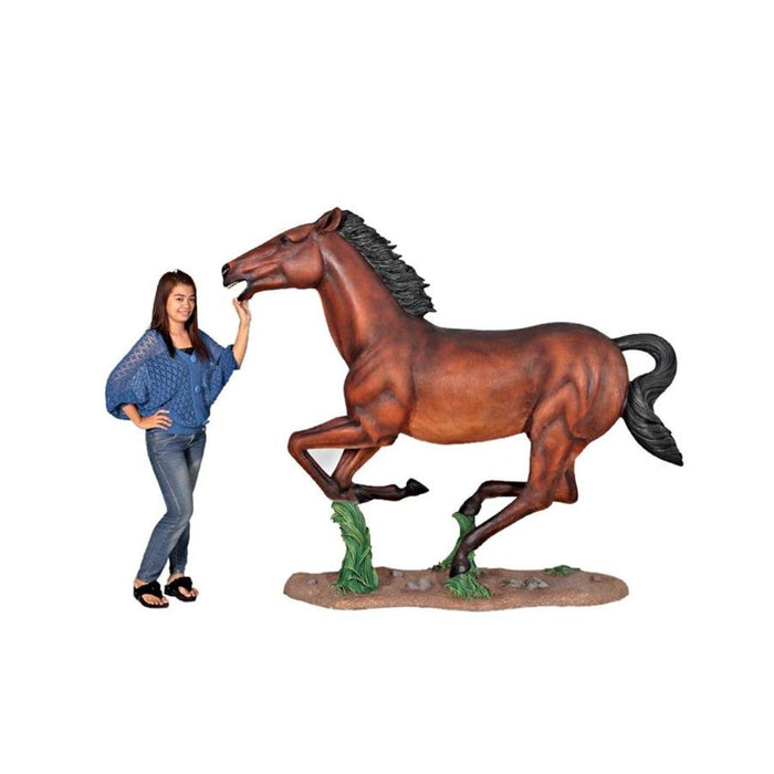 Design Toscano Galloping Quarter Horse Filly Statue