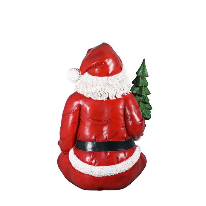 Design Toscano Giant Sitting Santa Claus Statue with Hand Seat