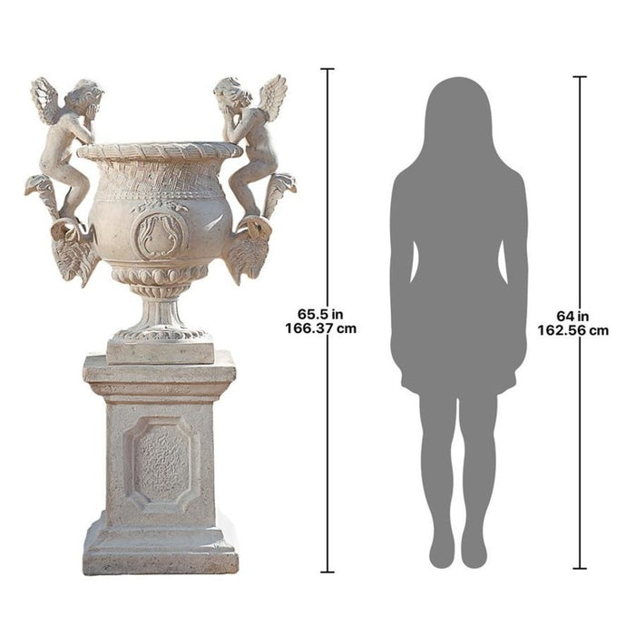 Design Toscano Versailles Cherub Urn & Plinth