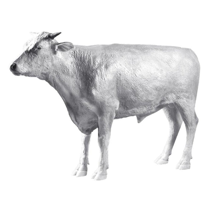 Design Toscano The Grand-Scale Wildlife Animal Collection: Hereford Steer Statue: Unpainted