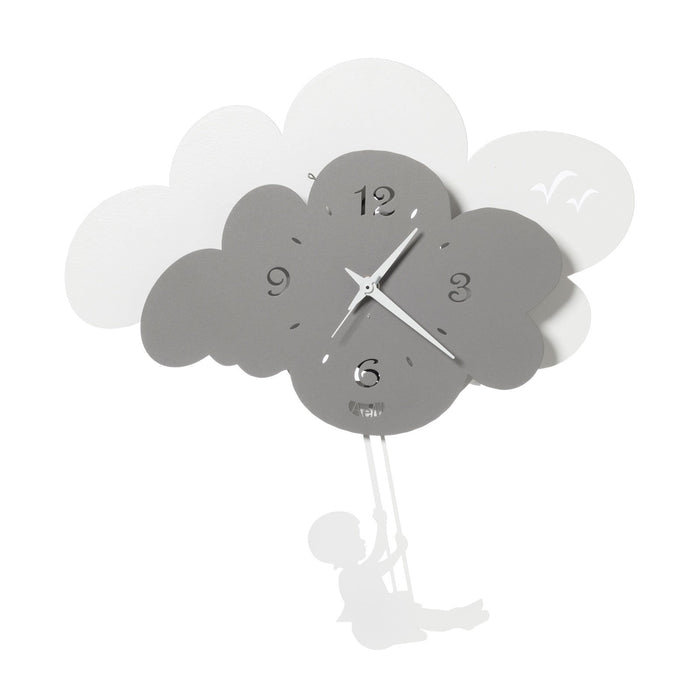 Arti e Mestieri Clouds Nuvola Pendulum Wall Clock - Made in Italy