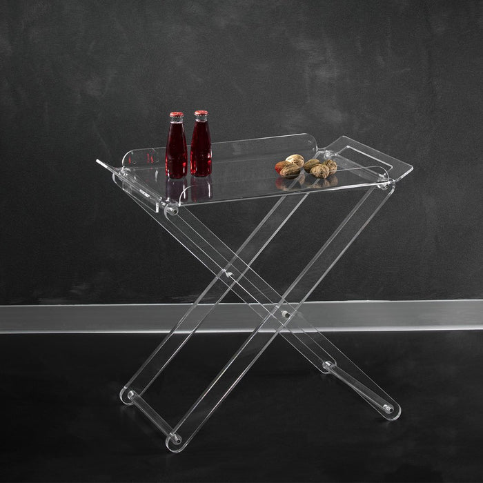 Vesta Simply 2.0 Folding Table in Transparent - Made in Italy