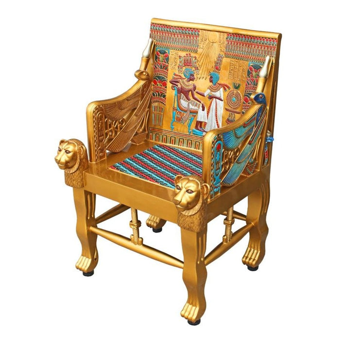 Design Toscano King Tutankhamen's Egyptian Throne Chair