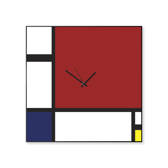 Design Object - Mondrian Big Wall Clock - Made in Italy - Time for a Clock