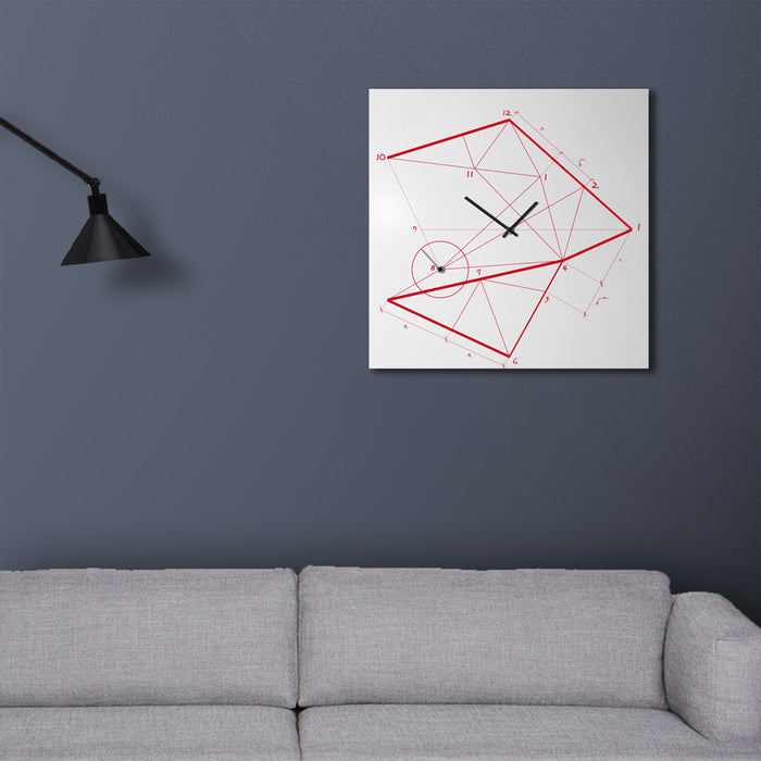 Design Object - Timeline Contemporary Geometric Wall Clock - Made in Italy - Time for a Clock