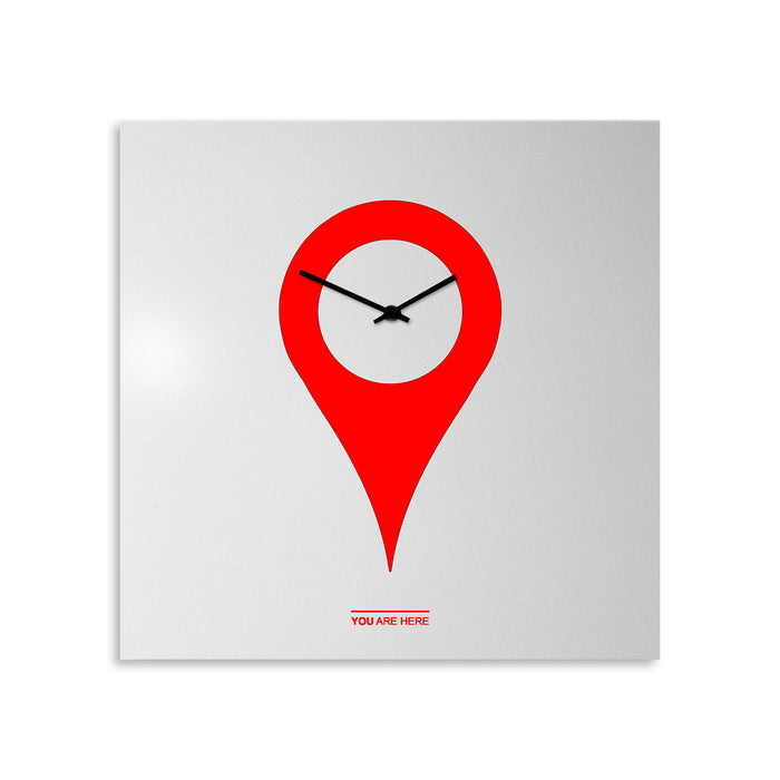 Design Object - You Are Here Wall Clock - Made in Italy - Time for a Clock