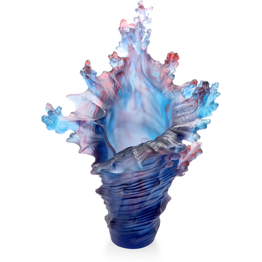 Daum - Crystal Coral Sea Large Vase - Time for a Clock