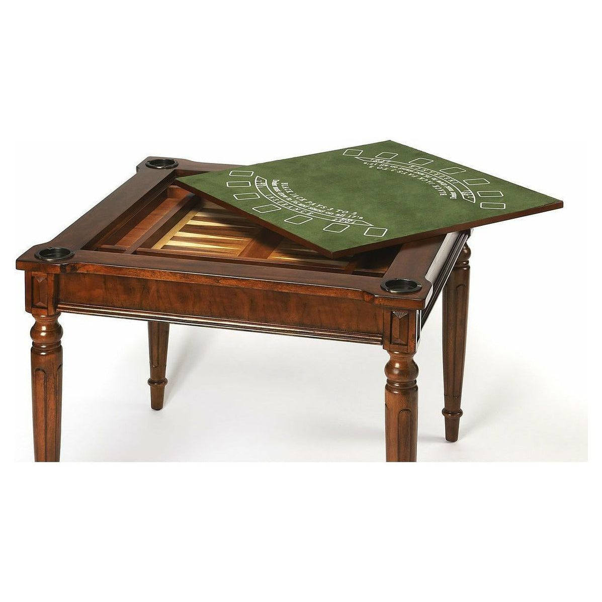 Butler Antique Cherry Multi-Game Card Table | Time For a Clock — Time ...