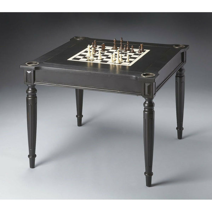 Butler Black Licorice Multi-Game Card Table - Time for a Clock