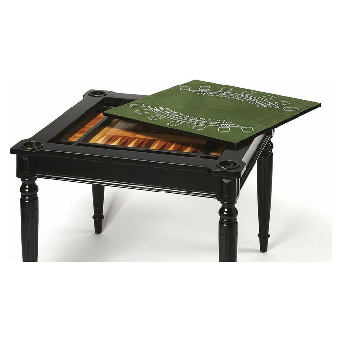 Butler Black Licorice Multi-Game Card Table - Time for a Clock