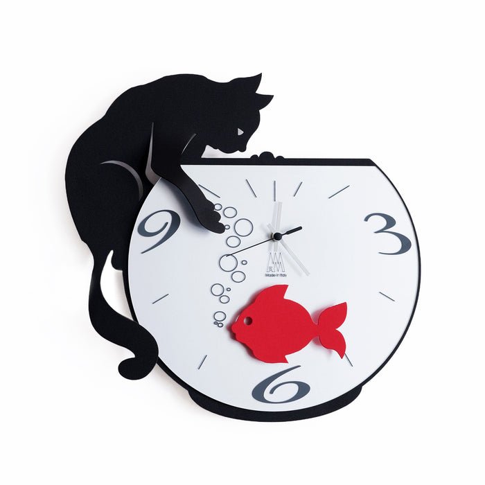 Arti e Mestieri Tommy and Fish Wall Clock - Made in Italy