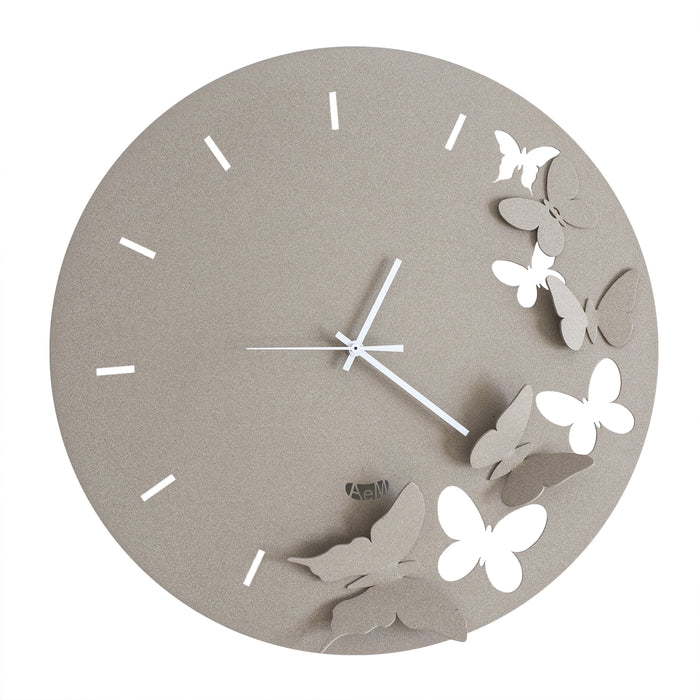 Arti e Mestieri Butterfly Spring Wall Clock - Made in Italy