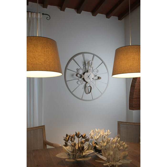 Arti e Mestieri Kalesy Big Wall Clock with Rounded Numbers - Made in Italy