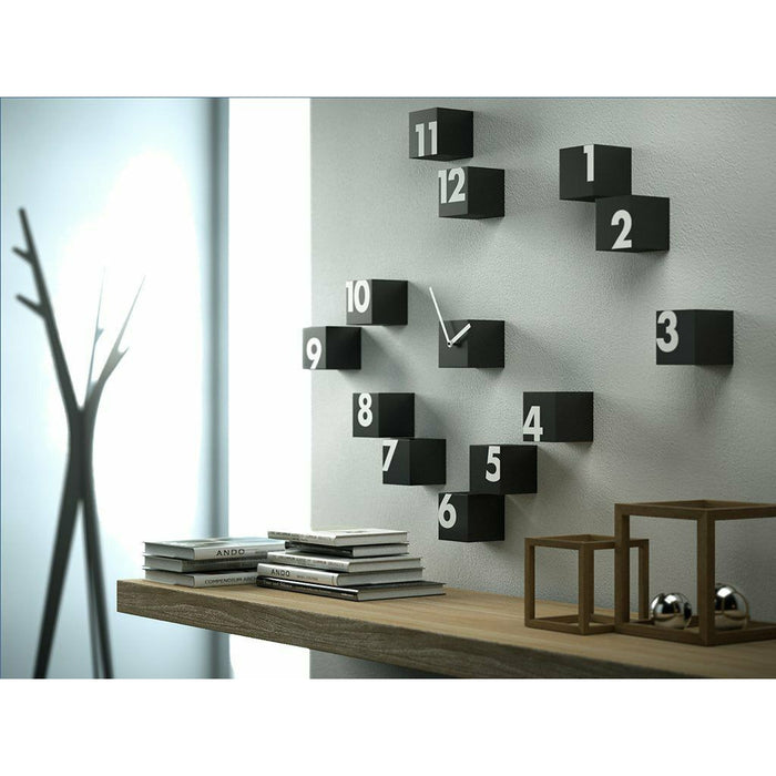 Progetti - Rnd Time Wall Clock in Black & White - Made in Italy - Time for a Clock