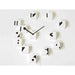 Progetti - Rnd Time Wall Clock in White & Black - Made in Italy - Time for a Clock