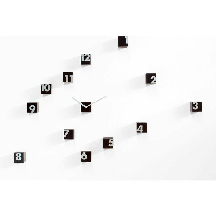 Progetti - Rnd Time Wall Clock in Wenge Wood - Made in Italy - Time for a Clock