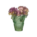 Daum - Crystal Small Rose Passion Vase in Green & Pink - Time for a Clock