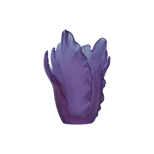 Daum - Crystal Tulip Vase in Ultraviolet - Time for a Clock