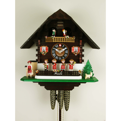 Loetscher - Heidi & the Musicians - One Day Swiss Cuckoo Clock - Made in Switzerland - Time for a Clock