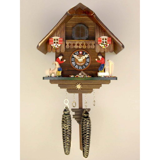 Loetscher - Classic Emmental Chalet Quartz Swiss Cuckoo Clock - Made in Switzerland - Time for a Clock