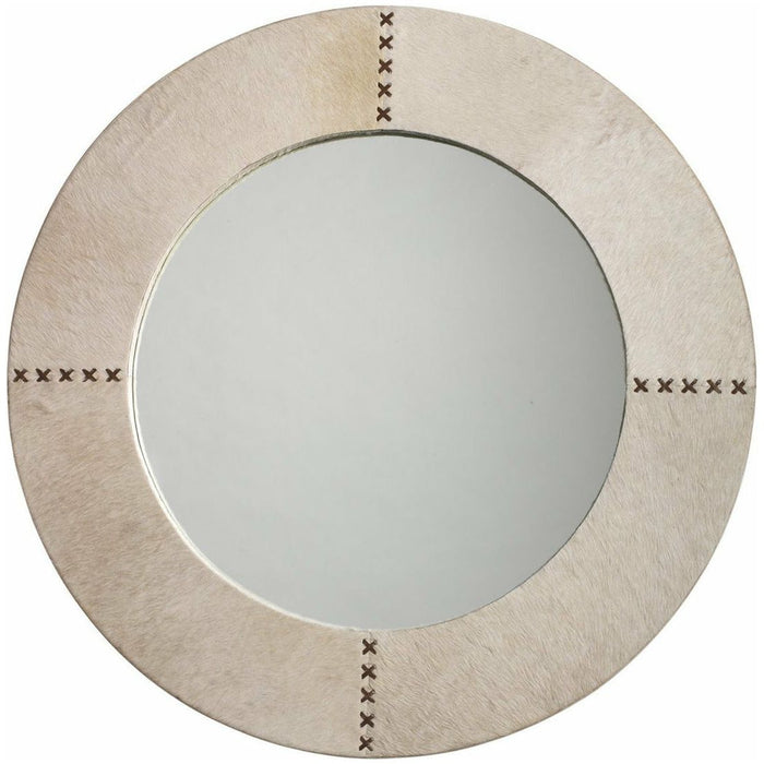 Jamie Young - Round Cross Stitch Mirror - Time for a Clock