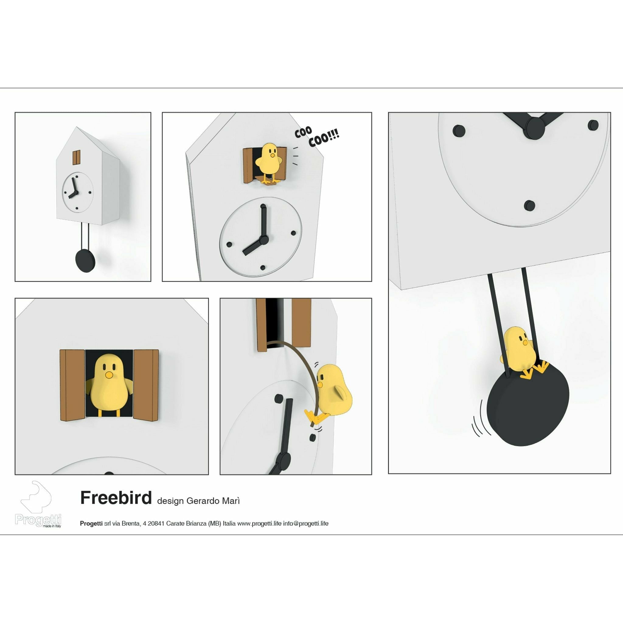 Progetti - Freebird Badass Cuckoo Clock - Made in Italy