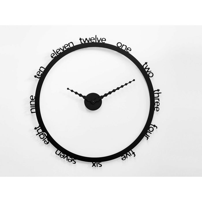 Progetti - Hoop English Wall Clock - Made in Italy - Time for a Clock