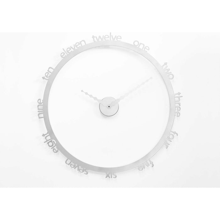 Progetti - Hoop English Wall Clock - Made in Italy - Time for a Clock