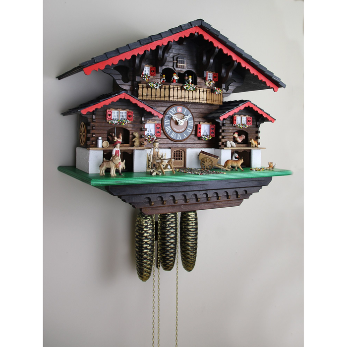 Loetscher Heidi’s Farm House Swiss Cuckoo Clock - Made in Switzerland - Time for a Clock