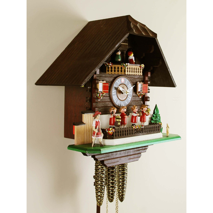 Loetscher - Heidi & the Musicians - One Day Swiss Cuckoo Clock - Made in Switzerland - Time for a Clock