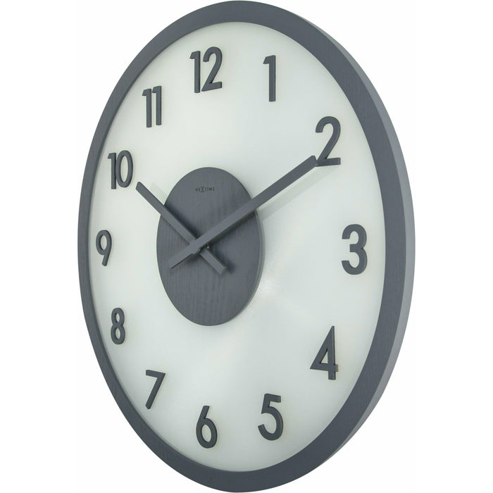 NeXtime - Frosted Wood Wall Clock - Time for a Clock