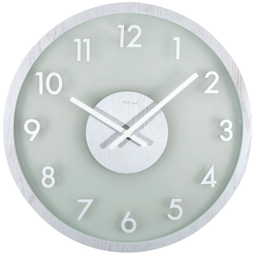 NeXtime - Frosted Wood Wall Clock - Time for a Clock