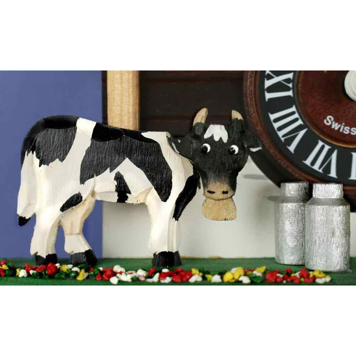 Loetscher - The Seesaw, The Cow And The Ibex Swiss Cuckoo Clock - Made in Switzerland - Time for a Clock