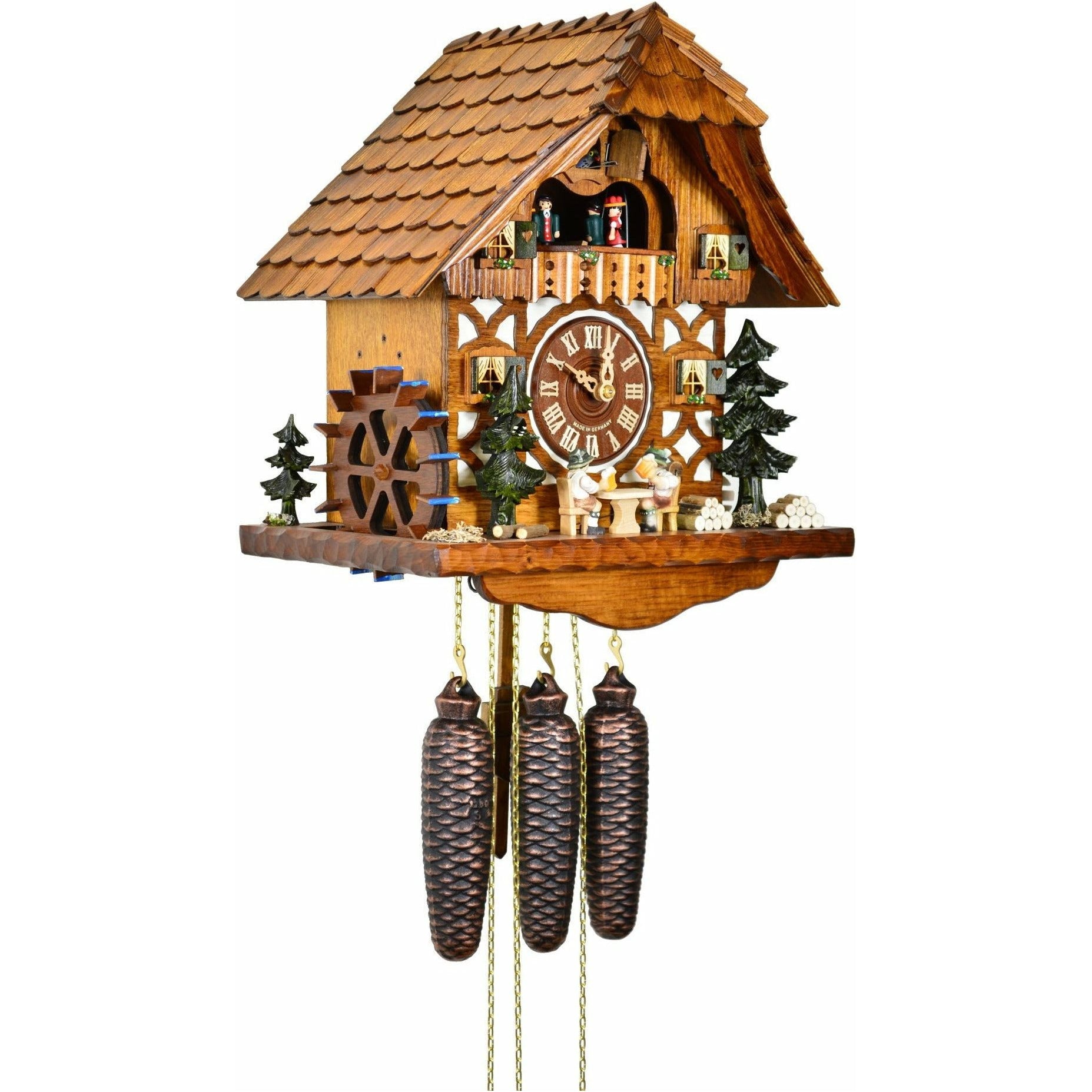 August Schwer Chalet-Style Cuckoo Clock 5.0433.01.C Made in Germany ...