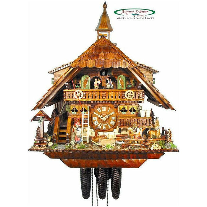 August Schwer Chalet-Style Cuckoo Clock - 5.0876.01.P - Made in Germany - Time for a Clock