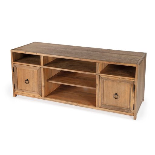Butler Natural TV Stand & Entertainment Center - Time for a Clock