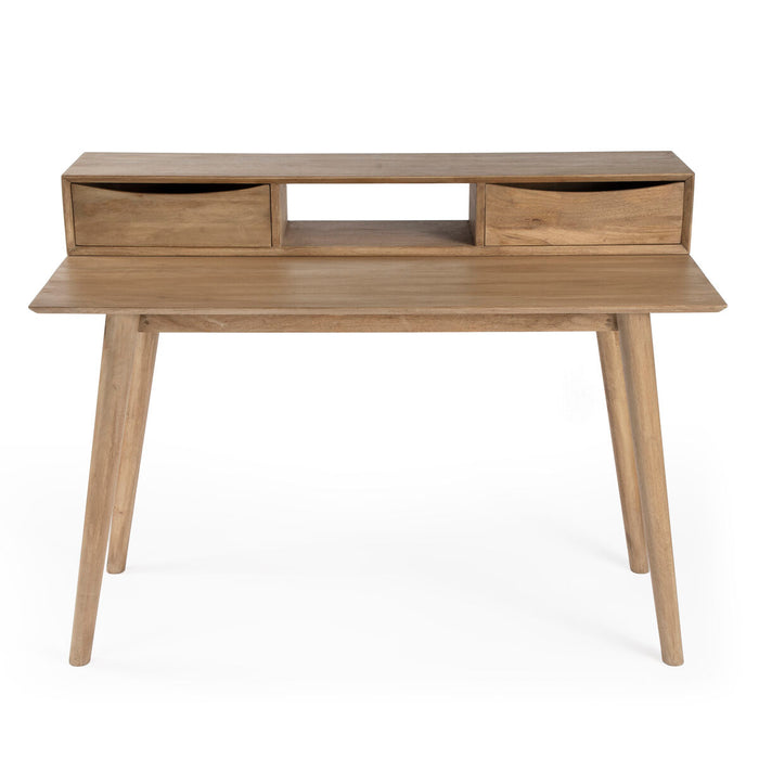 Butler Natural Writing Desk - Time for a Clock