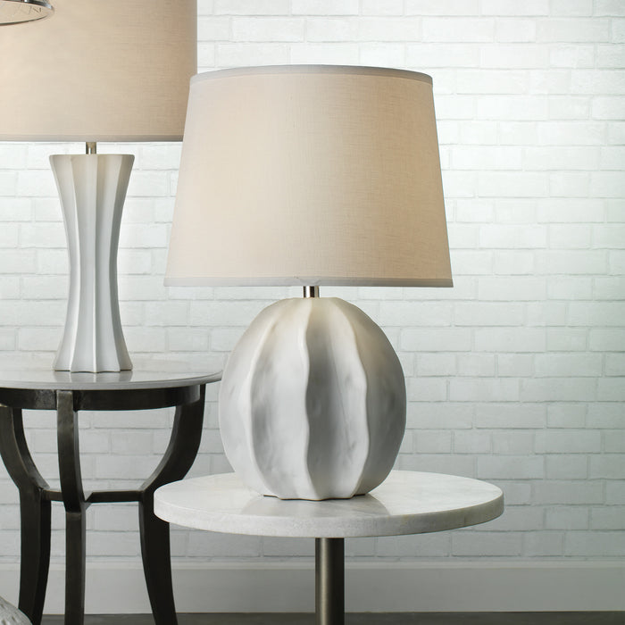 Jamie Young - Urchin Table Lamp in Matte White - Time for a Clock