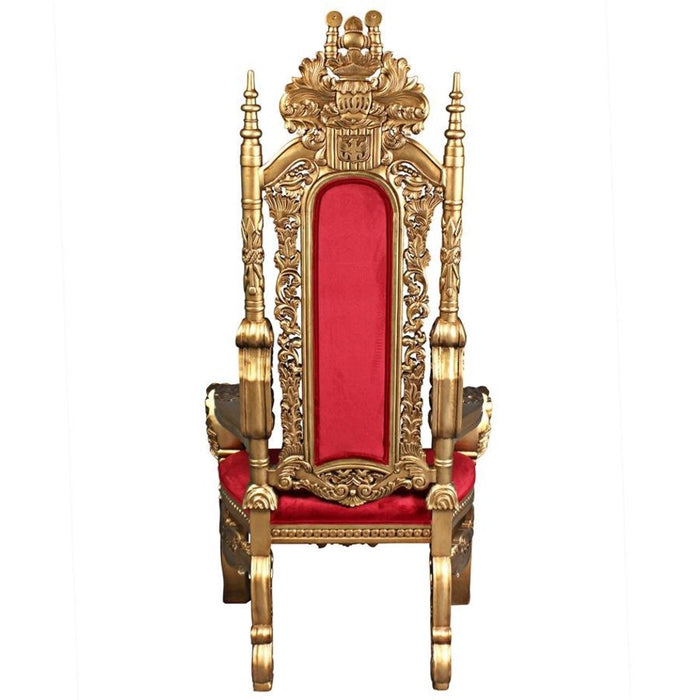 Design Toscano Golden Lord Raffles Lion Throne Chair