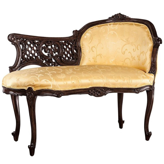 Design Toscano Madame Claudine's Mahogany Chaise Lounge
