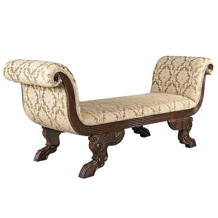 Design Toscano The Veronique Double Rolled-Arm Chaise