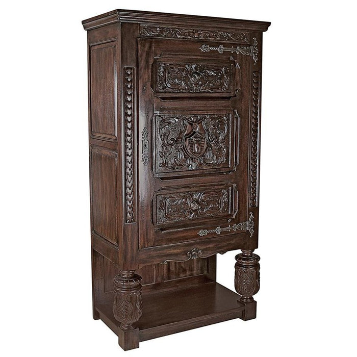 Design Toscano Coat of Arms Gothic Revival Armoire